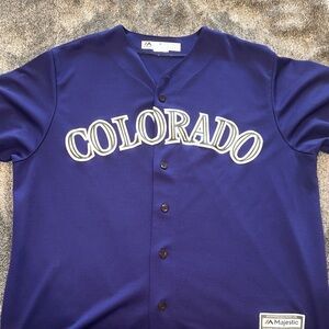Majestic Colorado Royals Replica Jersey - Purple & White